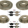 Front & Rear Performance Disc Brake Rotors Ceramic Pads For 2006-2013 Mazda 3