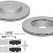 Front Coated Disc Brake Rotors Ceramic Pads Sensor For Chevrolet Tahoe 2021-24