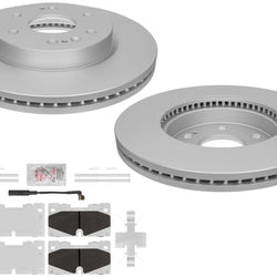 Front Coated Disc Brake Rotors Ceramic Pads Sensor For Chevrolet Tahoe 2021-24