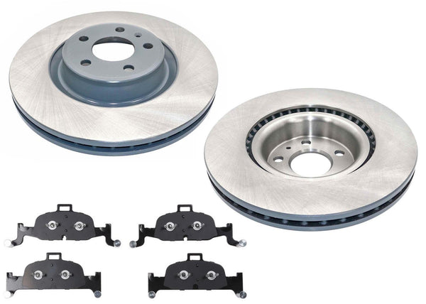 Front Coated Disc Brake Rotors & Disc Brake Pads For Audi Q5 2018-2024 338MM