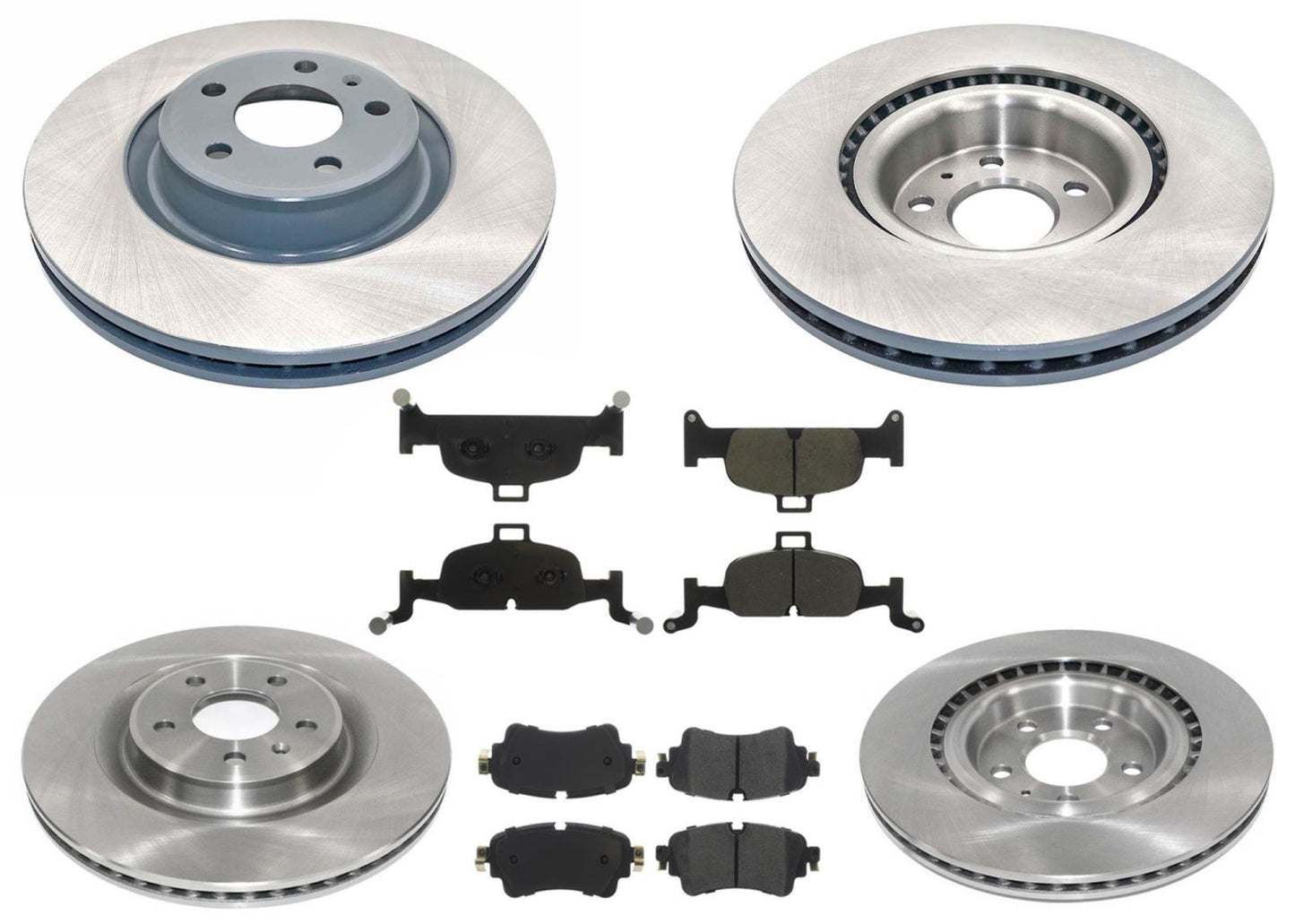 Coated Disc Brake Rotors & Disc Brake Pads For Audi Q5 2018-2024 with 338MM