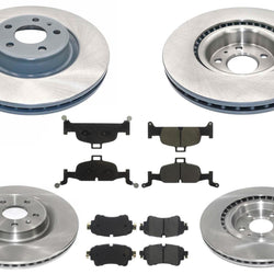 Coated Disc Brake Rotors & Disc Brake Pads For Audi Q5 2018-2024 with 338MM