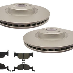Front Premium Disc Brake Rotors & Ceramic Disc Brake Pads For Audi Q5 2018-2024