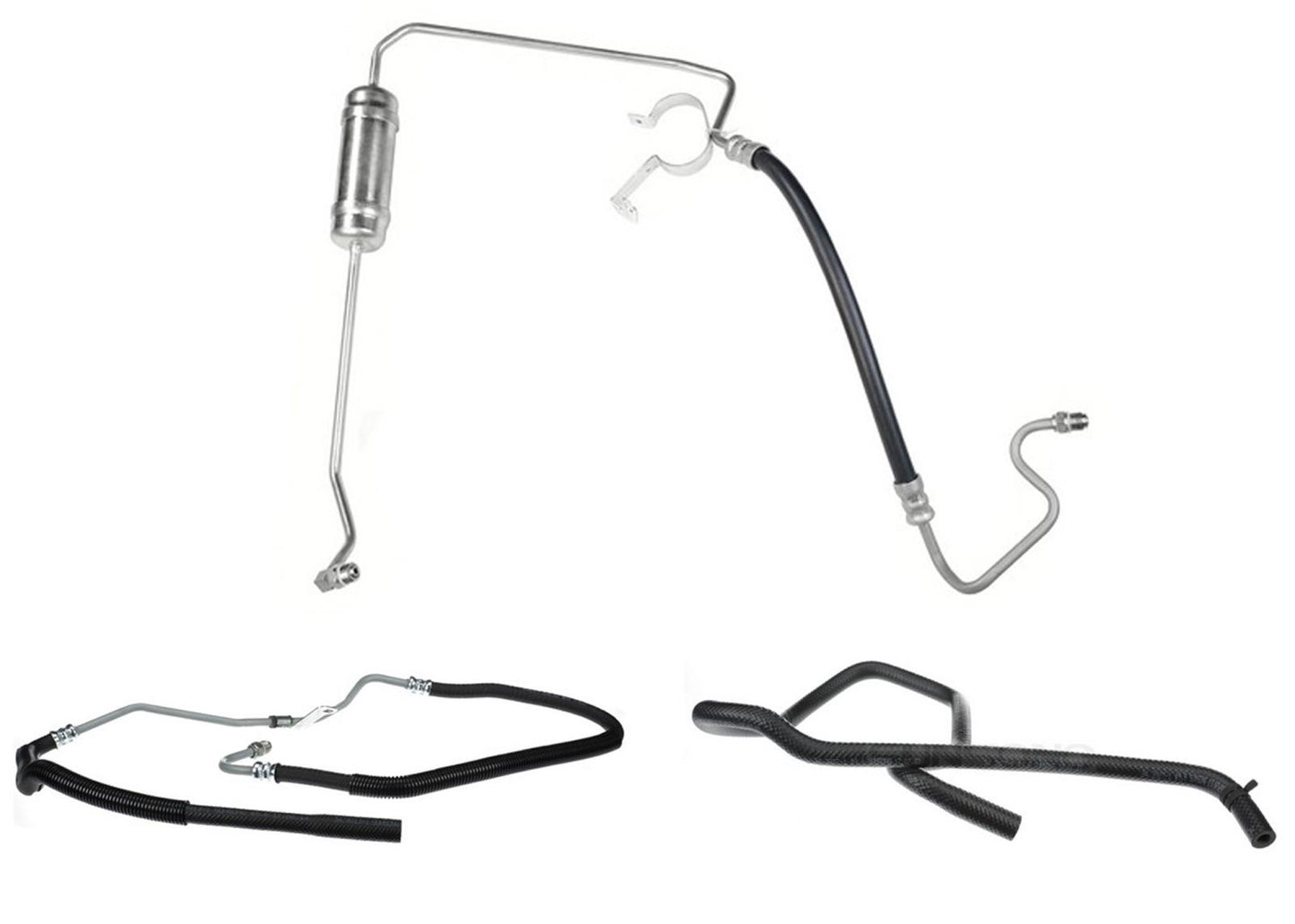 Power Steering Pressure & Return Hose for Ford Taurus 01-07 OHV Without Switch