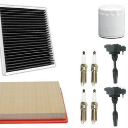 Ignition Coil & Air Cabin Filter Spark Plugs For Chevrolet Malibu 2013-2015 2.5L