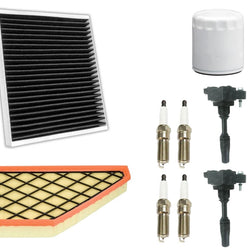 Ignition Coil & Air Cabin Filter Spark Plugs For GMC Acadia 2017-2019 2.5L