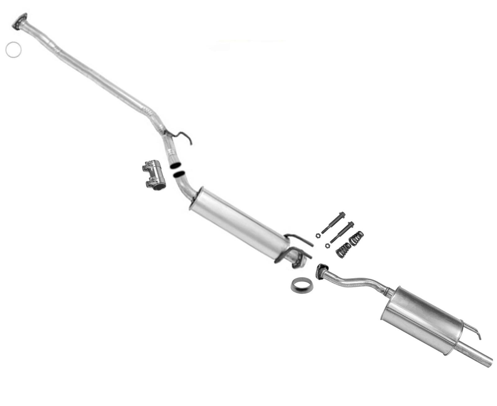 El sistema de escape se adapta a Honda Si 2.0L / 2 puertas Coupe 2006-2011.