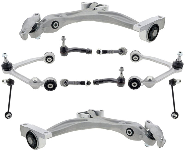 Upper Lower Control Arms W/ Ball Joints Tie Rods & Links For V60 2019-2024