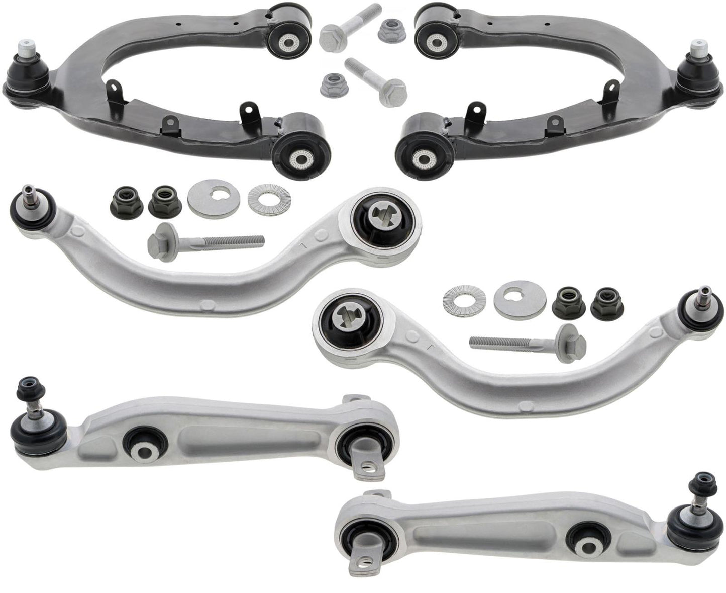 Mevotech Front Upper & Lower Control Arms W/ Ball Joints For Tesla Y 2020-2024