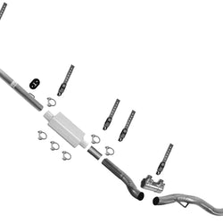 Cheery Bomb Performance Muffler with Exhaust for Dodge Ram 2500 5.7L 03-09