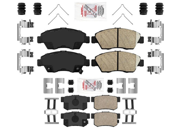 Front Rear AME Ceramic Disc Brake Pads for Acura RSX 2002-2006 (No type S)