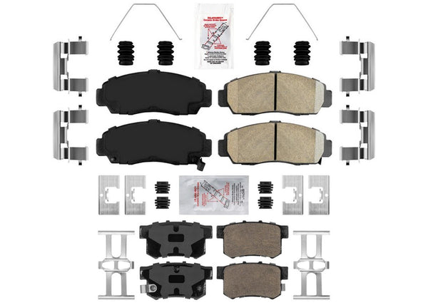 AME Front & Rear Ceramic Disc Brake Pads for Acura TL 1999 2000 2001 2002 2003