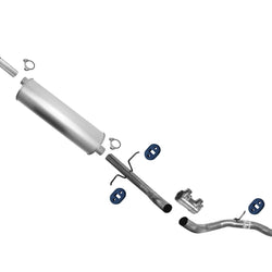 Muffler Tail Pipe Exhaust System For Ford F150 87-95 4.9 5.0L 133 138