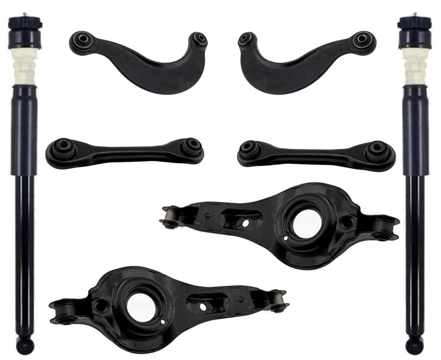 Rear Control Arms & Complete Shocks Absorber & Links For Focus 2000-2011 Sedan