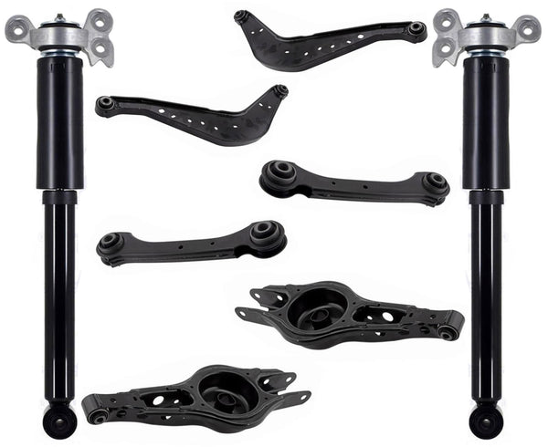 Rear Control Arms W/ Bushings & Complete Shocks For Chevrolet Malibu 2016-2023