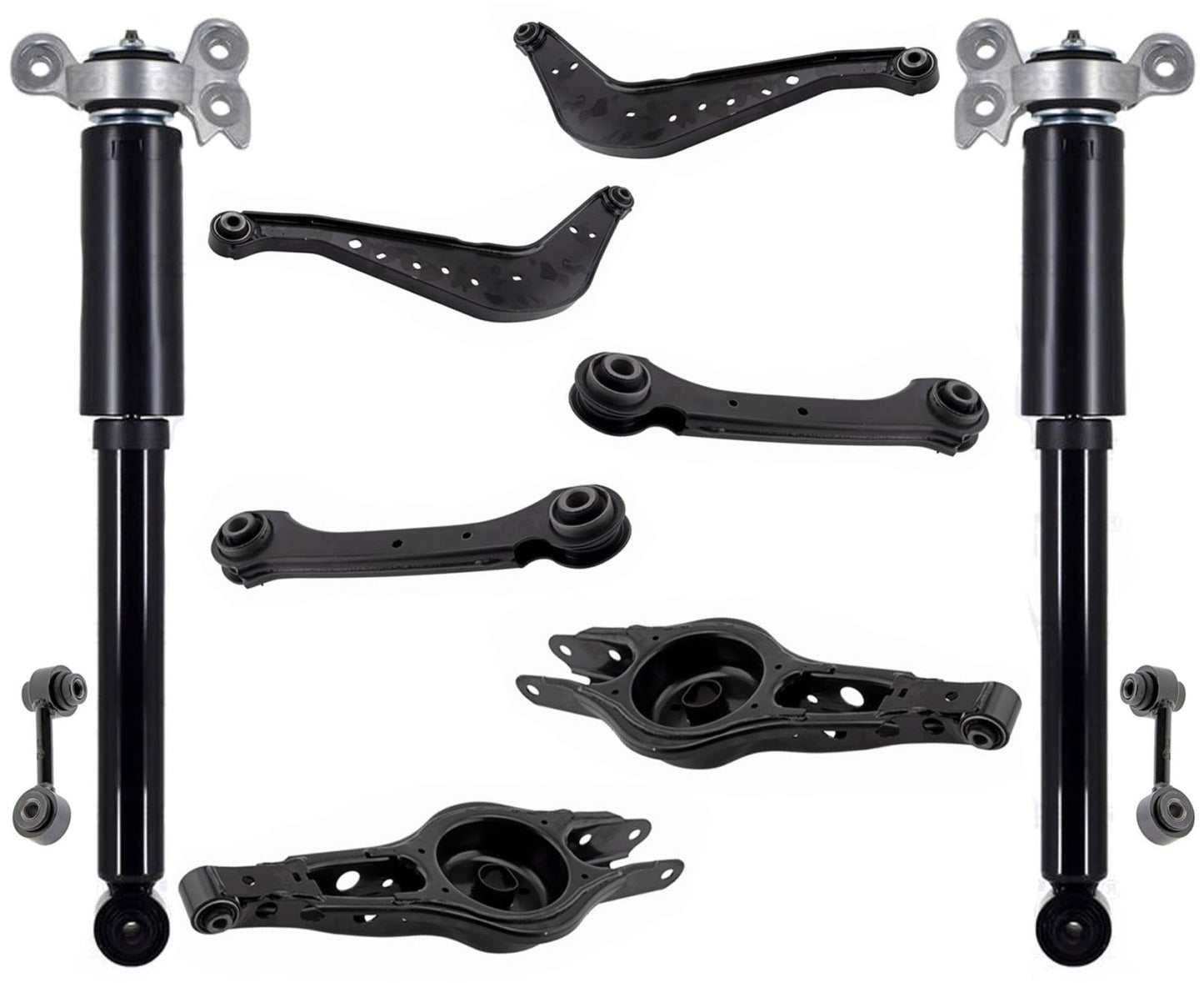 Rear Control Arms Rear Complete Shocks & Links For Chevrolet Malibu 2016-2023