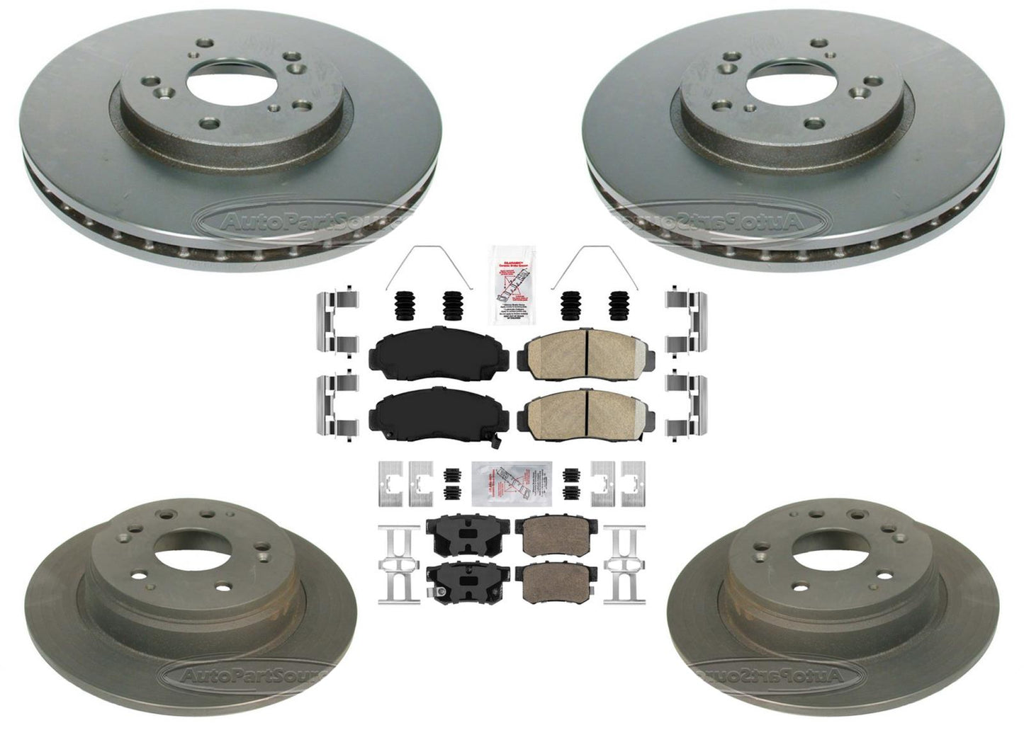 Performance Disc Brake Rotors Ceramic Pads for Acura TL 1999 2000 2001 2002 2003