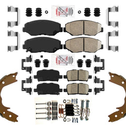 Ceramic Disc Brake Pads Parking Shoes for Honda Pilot 2003 2004 2005 2008