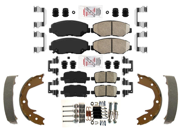 Ceramic Disc Brake Pads Parking Shoes for Honda Pilot 2003 2004 2005 2008