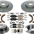 Performance Disc Brake Rotors Ceramic Pads for Honda Pilot 2003 2004 2005 2008