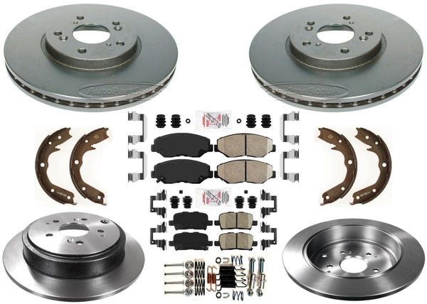 Performance Disc Brake Rotors Ceramic Pads for Honda Pilot 2003 2004 2005 2008