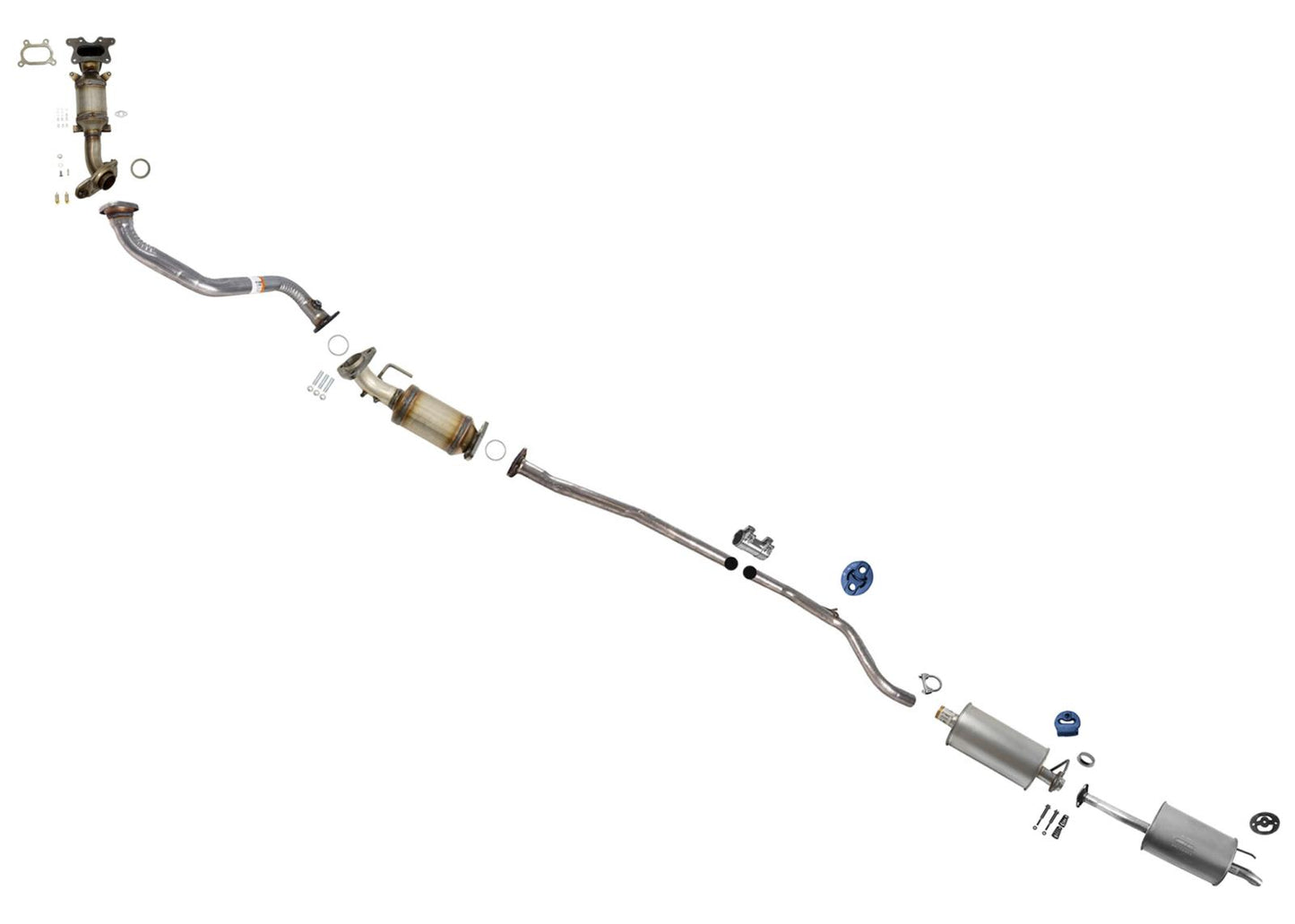 Exhaust Pipe System Muffler Resonator For Honda Civic Sedan 2014-2015 1.8L Auto