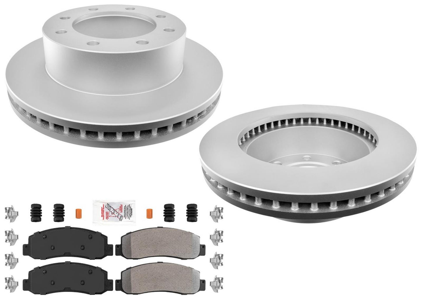 Disc Brake Rotors & Brake Pads for Ford F250 Super Duty 2005 2006 2007 4x4 SRW