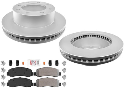 Disc Brake Rotors & Brake Pads for Ford F250 Super Duty 2005 2006 2007 4x4 SRW