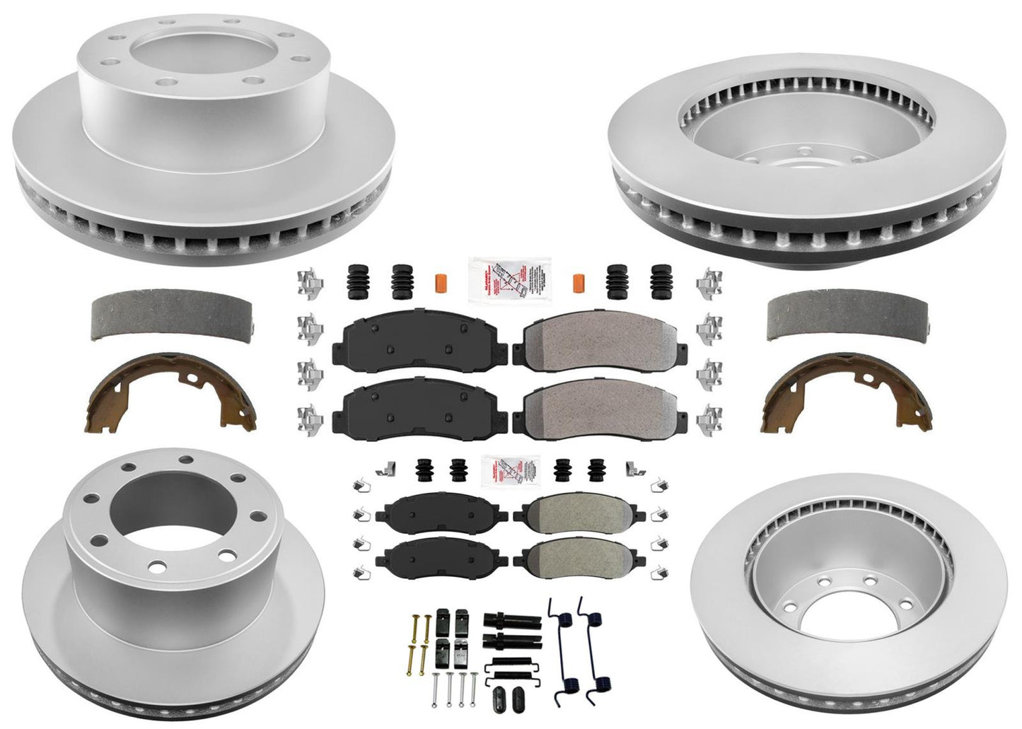 Disc Brake Rotors & Brake Pads for Ford F250 Super Duty 2005 2006 2007 4x4 SRW