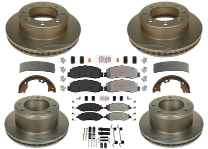 Disc Brake Rotors & Brake Pads for Ford F250 Super Duty 2005 2006 2007 4x4 SRW