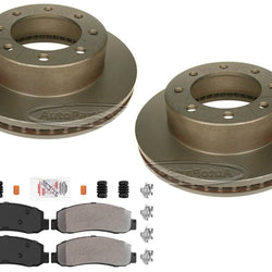 Disc Brake Rotors & Brake Pads for Ford F250 Super Duty 2005 2006 2007 4x4 SRW