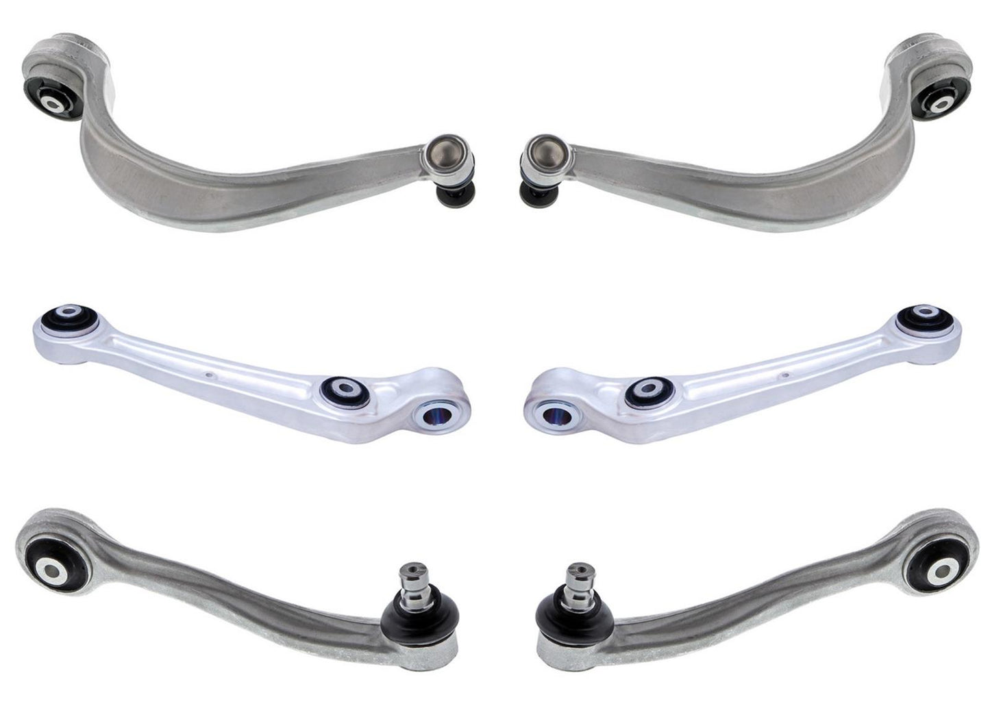 Front Lower & Upper Control Arms & Ball Joints Assembly For Audi A8 2011-2018