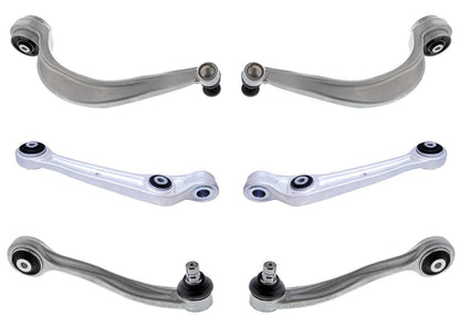 Front Lower & Upper Control Arms & Ball Joints Assembly For Audi A8 2011-2018