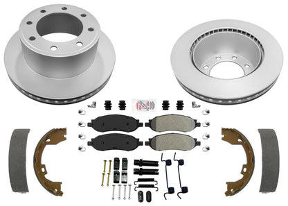 Disc Brake Rotors & Brake Pads for Ford F250 Super Duty 2005 2006 2007 4x4 SRW