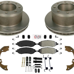 Disc Brake Rotors & Brake Pads for Ford F250 Super Duty 2005 2006 2007 4x4 SRW