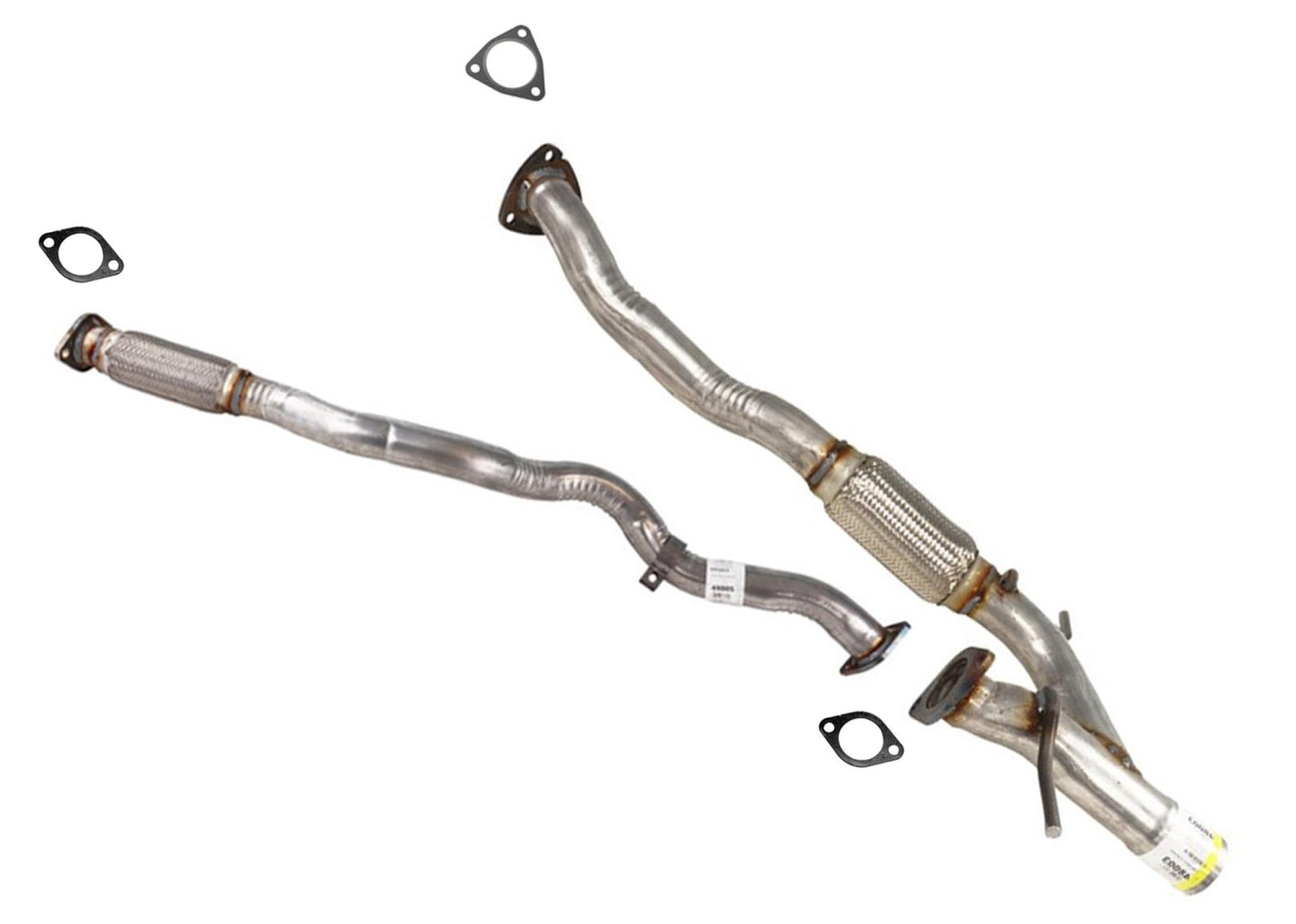 Left Right Eng Flex Pipe For Jeep Cherokee 2014-2018 3.2L All Wheel Drive 4x4