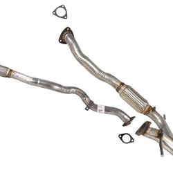 Left Right Eng Flex Pipe For Jeep Cherokee 2014-2018 3.2L All Wheel Drive 4x4