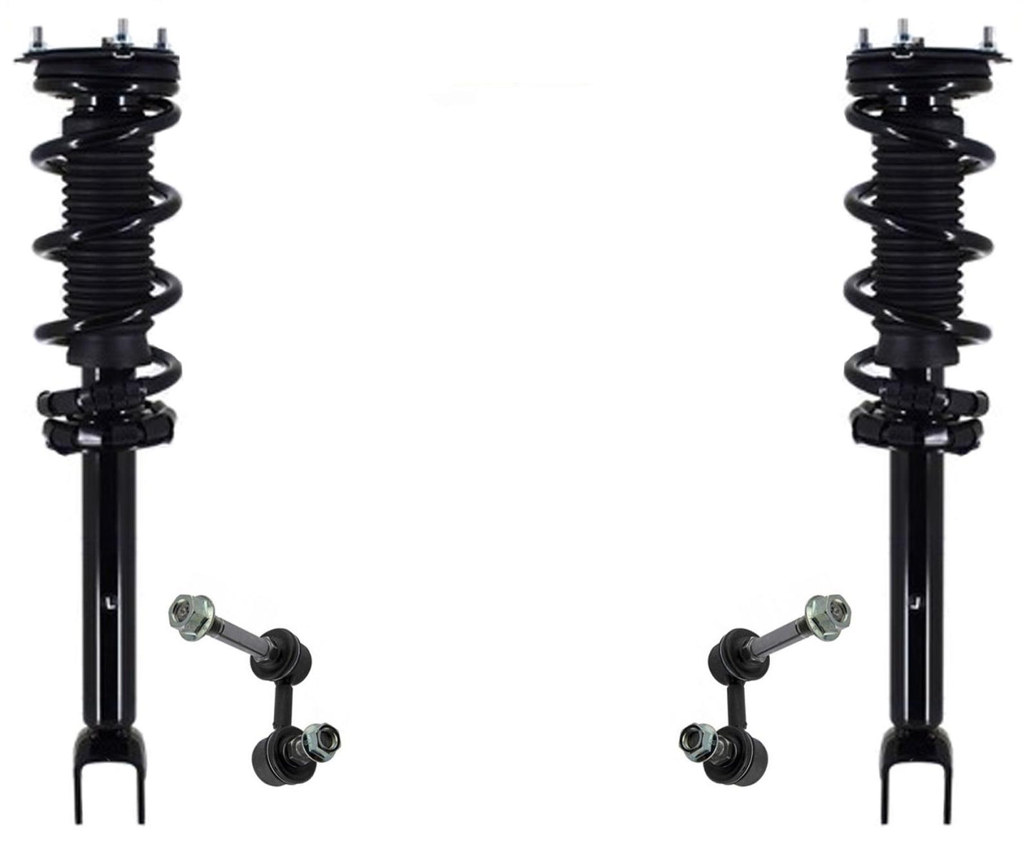 Front Complete Struts & Links For Infiniti Q50 2016 2017 2019 Rear Wheel Drive