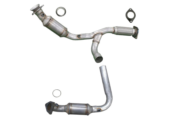 Y Pipe With Dual Catalytic Converters For Tralblazer Envoy 2006-2009 5.3L 6.0L