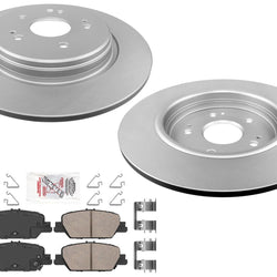 Rr Coated Disc Brake Rotors Ceramic Brake Pads for Honda CR-V Hybrid 2023 2024