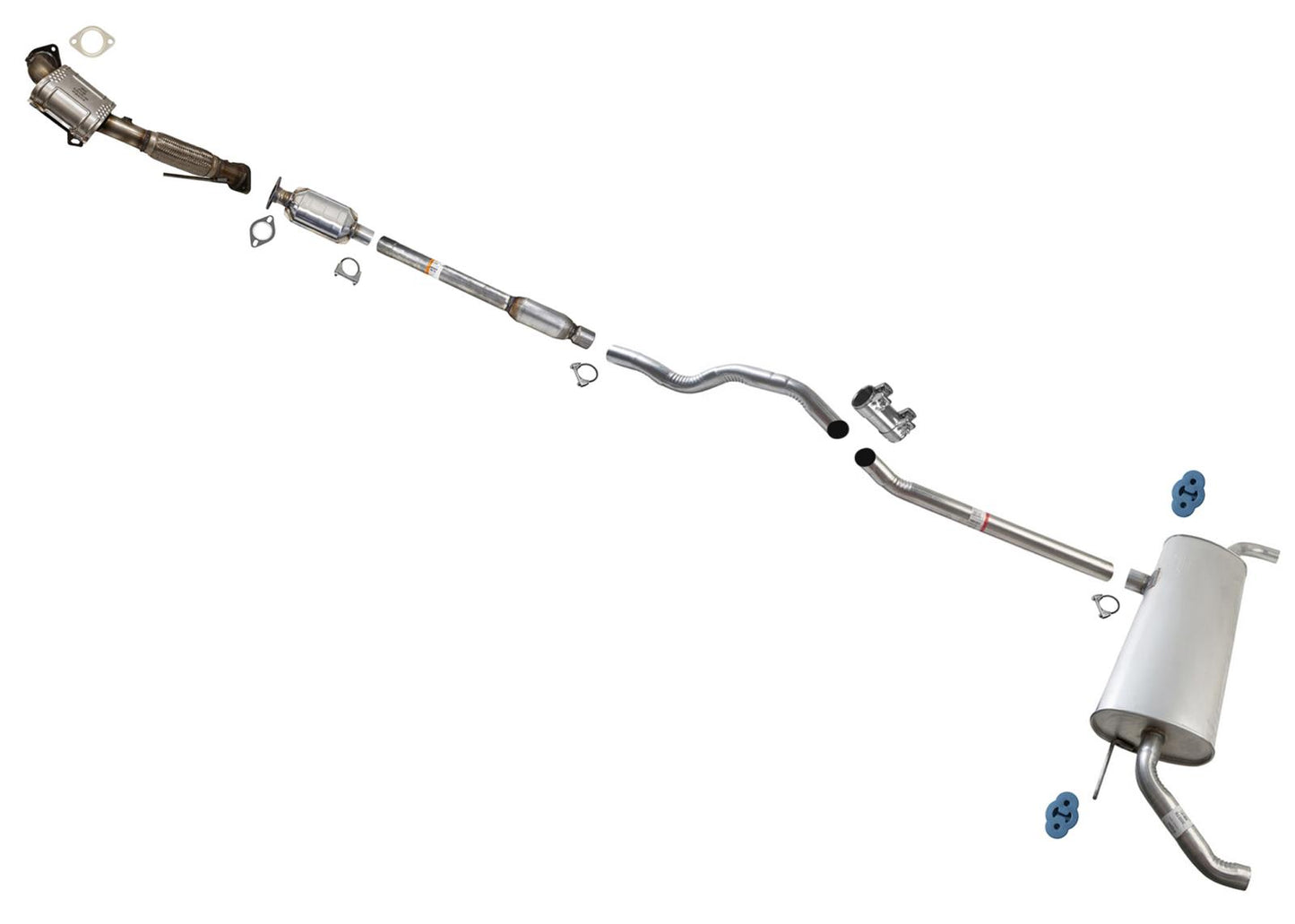 Catalytic Converter Resonator Pipe Muffler for Ford Fusion 2017-2020 All Wheel