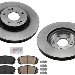 Front Coated Brake Rotors Ceramic Pads For Hyundai Elantra 2021 2022 2023 1.6L