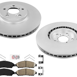 Front Disc Brake Rotors Brake Pads Hardware for Acura MDX 2007 2010 2011 2013