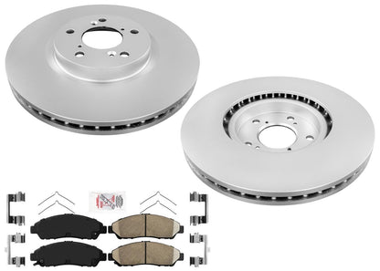 Front Disc Brake Rotors Brake Pads Hardware for Acura MDX 2007 2010 2011 2013