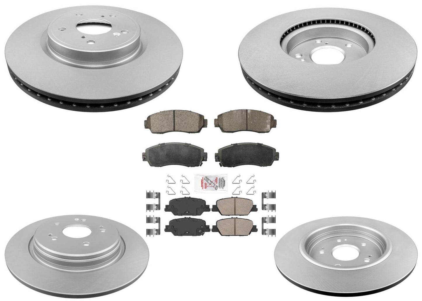 Coated Disc Brake Rotors Ceramic Brake Pads for Honda CR-V Hybrid 2023 2024
