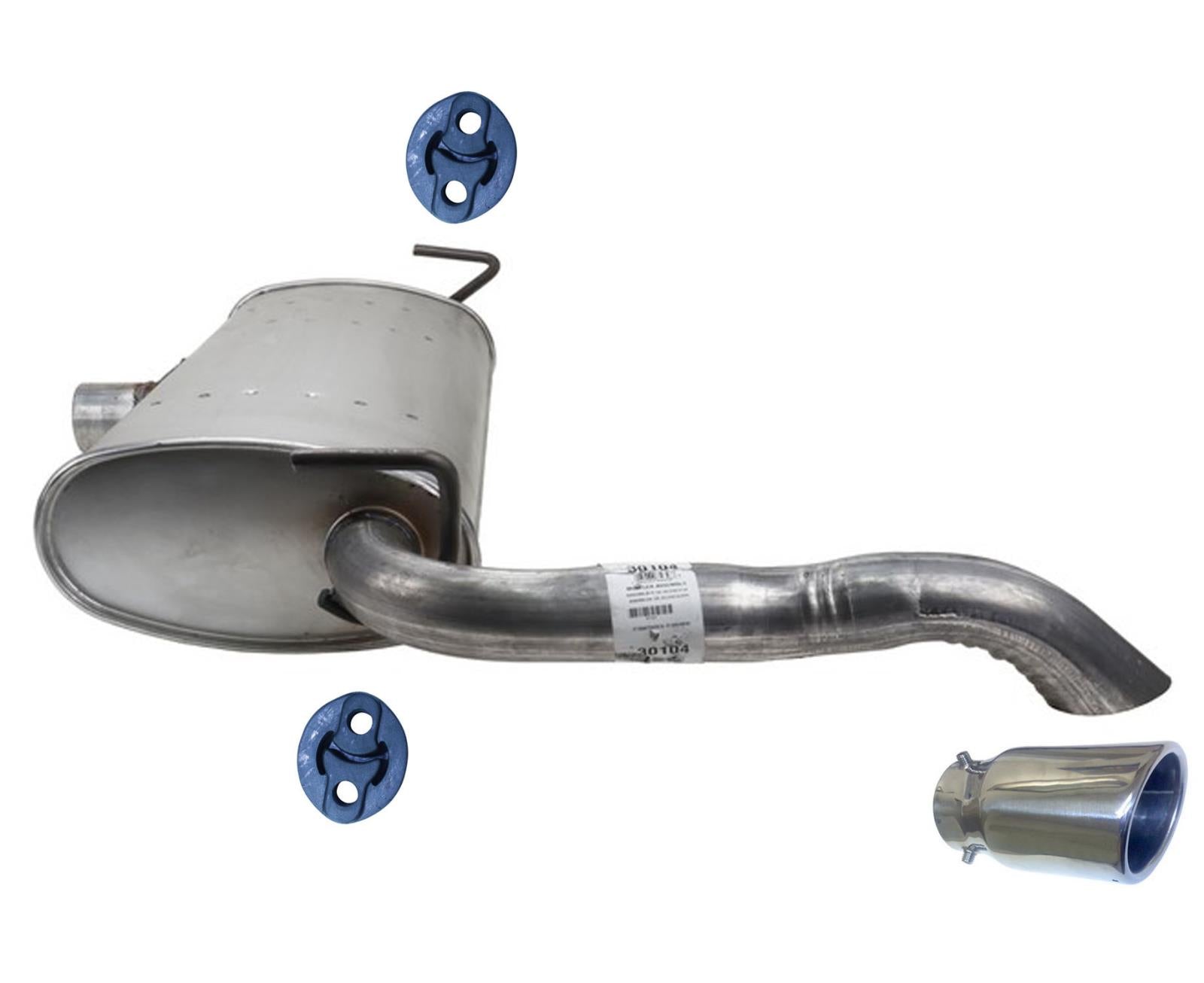 Silenciador trasero soldado con punta cromada para Dodge Dart 2.0L 2.4LR/T GT 2013-2016