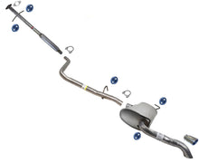 Silenciador trasero del tubo de extensión del resonador para Dodge Dart 2.0L 2.4LR/T GT 2013-2016