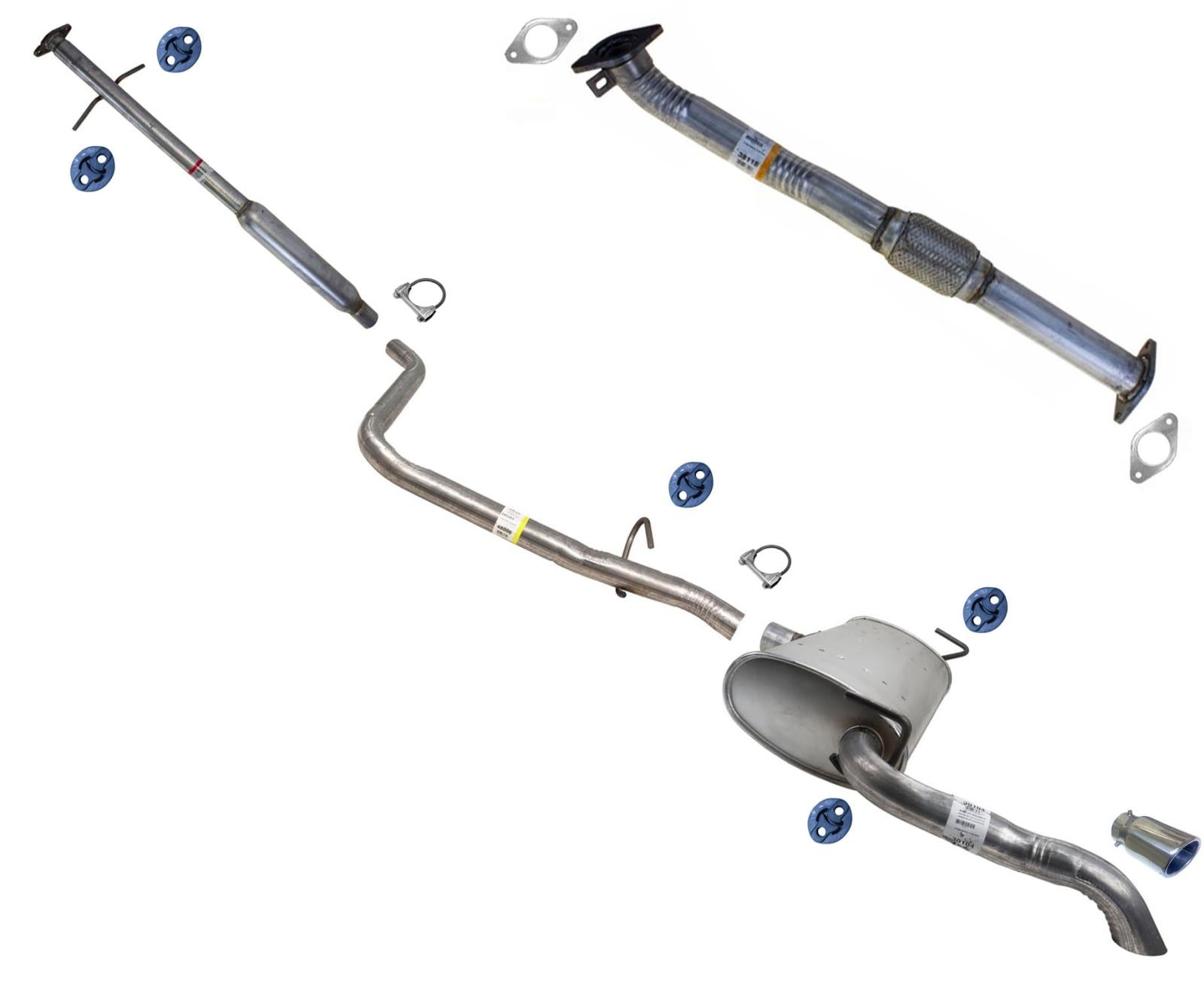 Silenciador trasero del tubo de extensión del resonador para Dodge Dart 2.0L 2.4LR/T GT 2013-2016