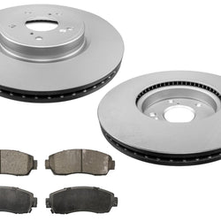 F Coated Disc Brake Rotors Ceramic Brake Pads for Honda CR-V Hybrid 2023-2024