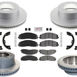 F&R Disc Brake Rotors Fleet Brake Pads for Ford F250 Super Duty 2023-2024 4x4
